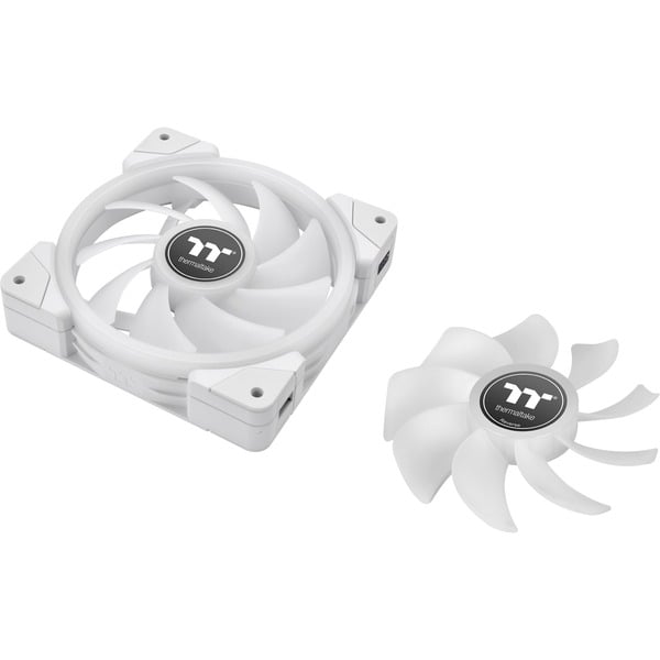 Thermaltake SWAFAN EX12 RGB PC Cooling Fan White TT Premium Edition, Gehäuselüfter - Thermaltake - vue 12