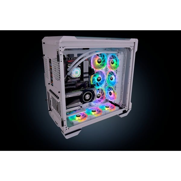 Thermaltake SWAFAN EX12 RGB PC Cooling Fan White TT Premium Edition, Gehäuselüfter - Thermaltake - vue 18