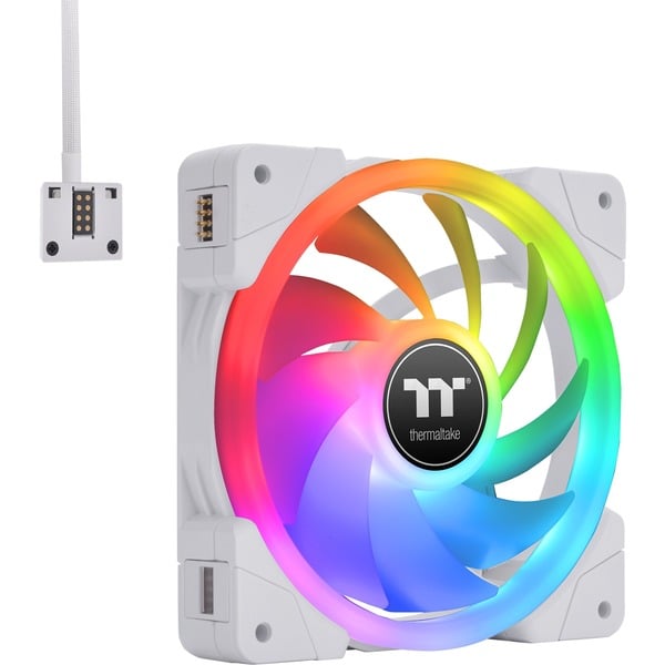 Thermaltake SWAFAN EX12 RGB PC Cooling Fan White TT Premium Edition, Gehäuselüfter - Thermaltake - vue 6