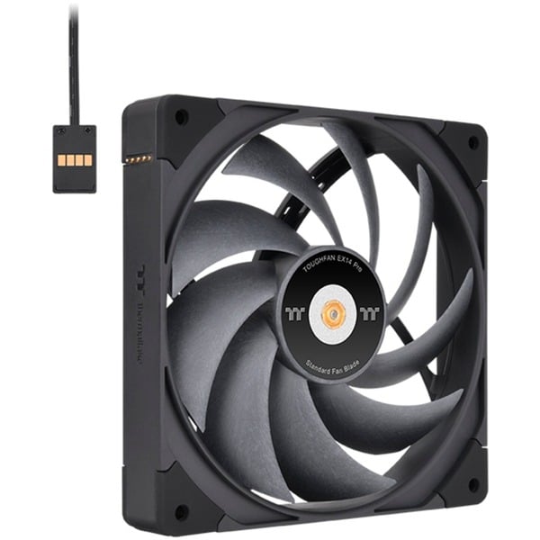 Thermaltake TOUGHFAN EX14 Pro High Static Pressure PC Cooling Fan – Swappable Edition, Gehäuselüfter - Thermaltake - vue 2