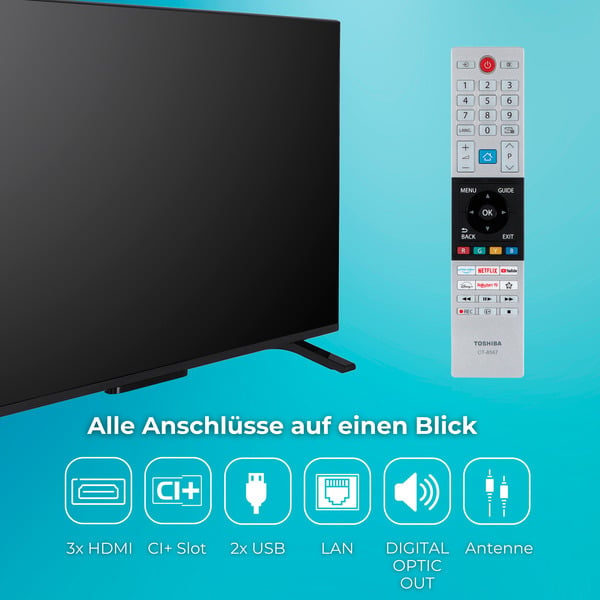 Toshiba 43UV2363DA, LED-Fernseher - Toshiba - vue 4
