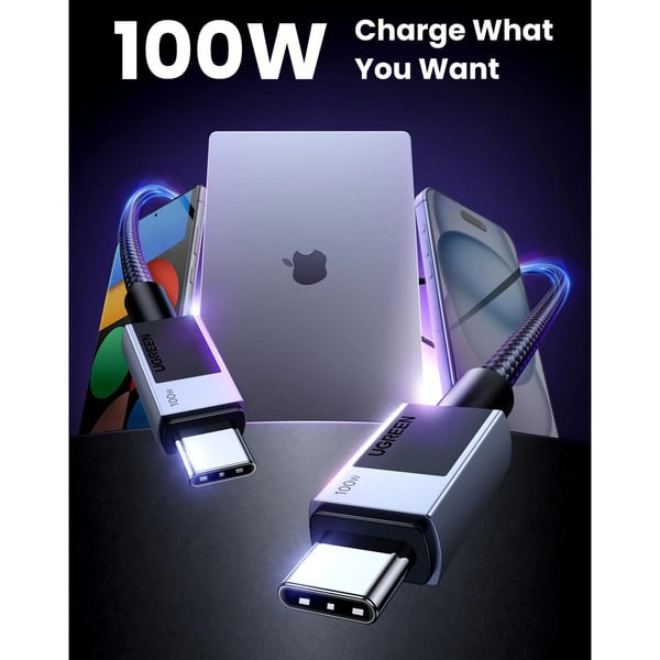 (€ 3,08 / 1 m) UGREEN 100W PD 3.0 USB-C auf USB-C Schnellcâble de charge - UGREEN - vue 7