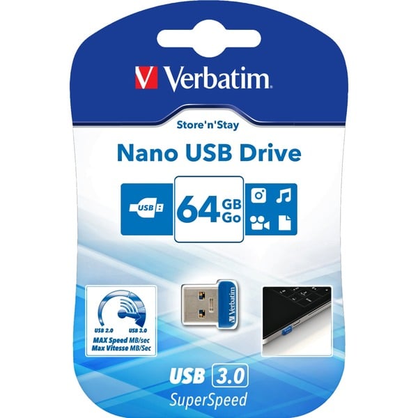 Verbatim Store 'n' Stay Nano 64 GB, USB-Stick - Verbatim - vue 5