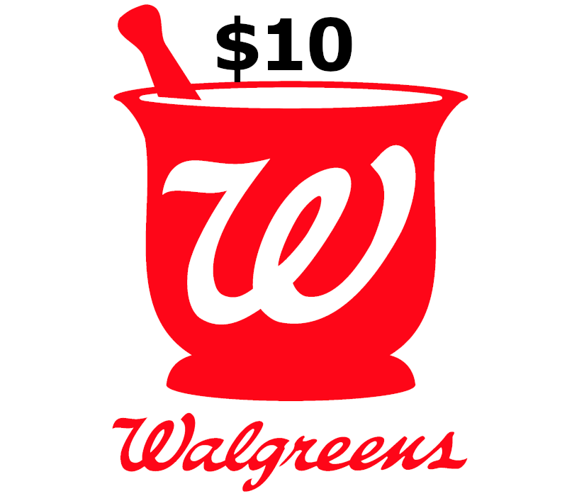 Walgreens USD 10 Gift Card