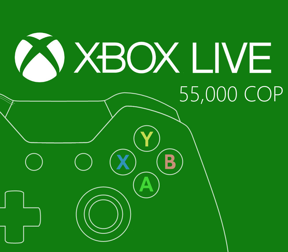 XBOX Live COP 55000 Prepaid Card CO