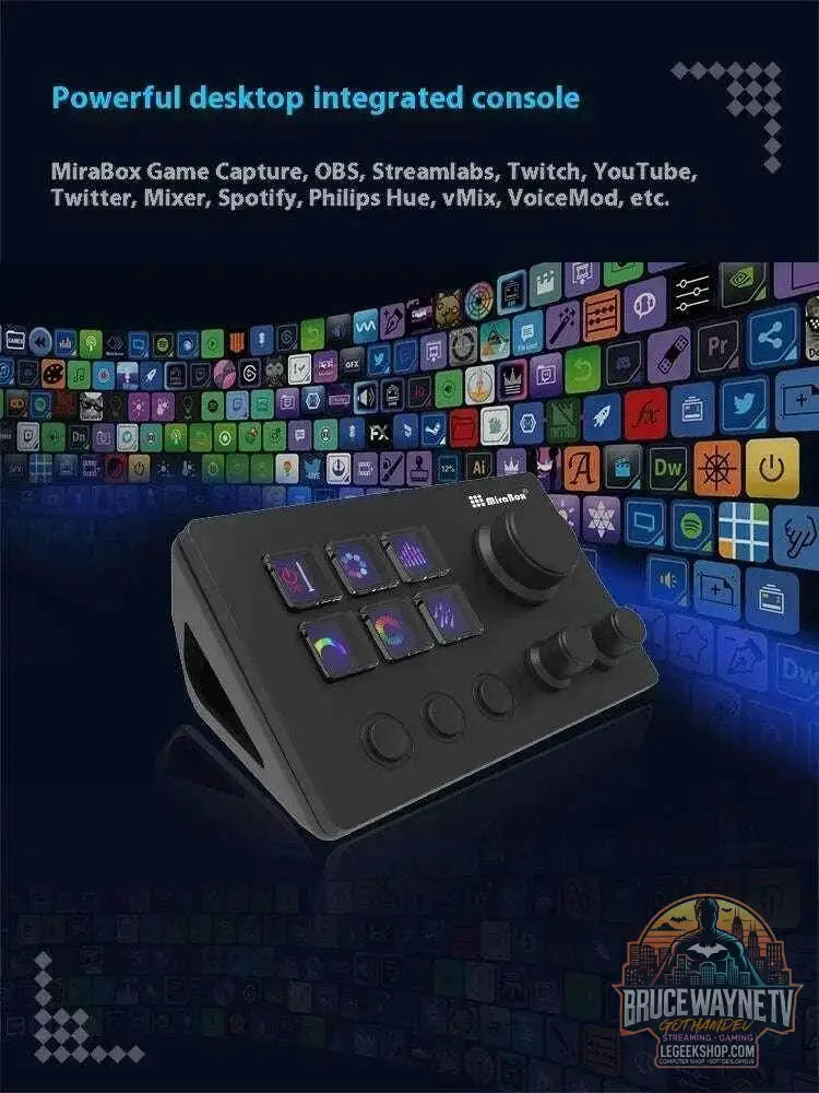 🎮 Clavier Macro Visuel Mirabox N3 – Streamdeck Personnalisable pour PC - Legeekshop