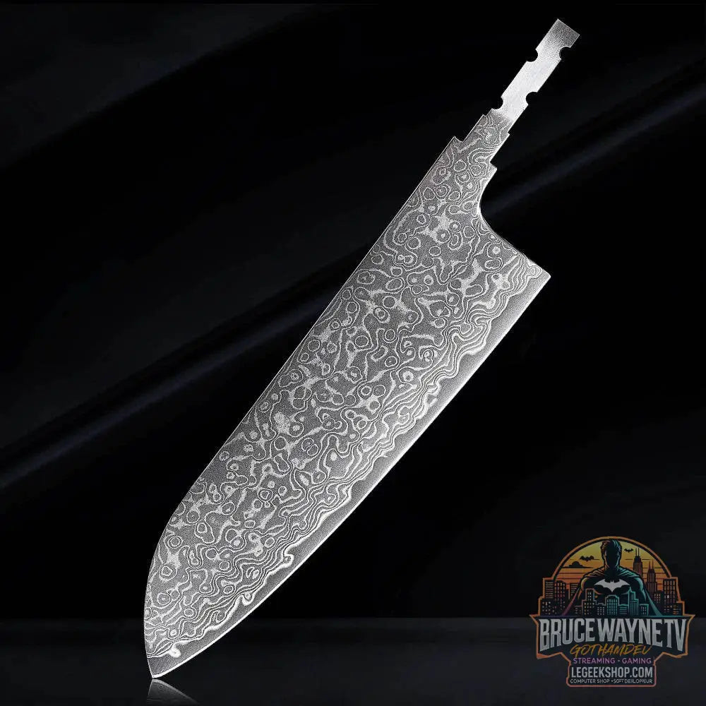 🗡️ TURWHO - Lame Japonaise Forgée Main en Acier Damascus 67 Couches (Sans Manche) - Legeekshop