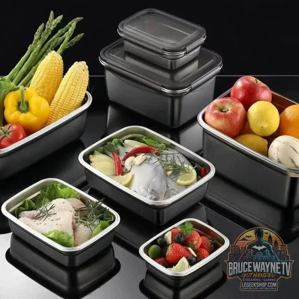 🥗 Boîte Alimentaire Inox 304 Hermétique | Lunch Box Bento Durable - Legeekshop