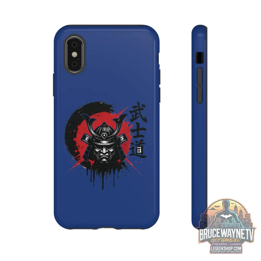 📱 samurai phone case Bleue foncé – coque renforcée iPhone 📱 - Legeekshop
