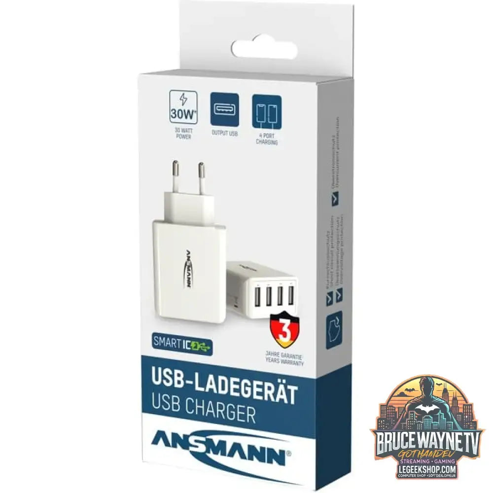 Ansmann Home Charger HC430, Ladegerät weiß, intelligente Ladesteuerung, Multisafe-Technologie - Stromquelle: Steckdose - vue 10