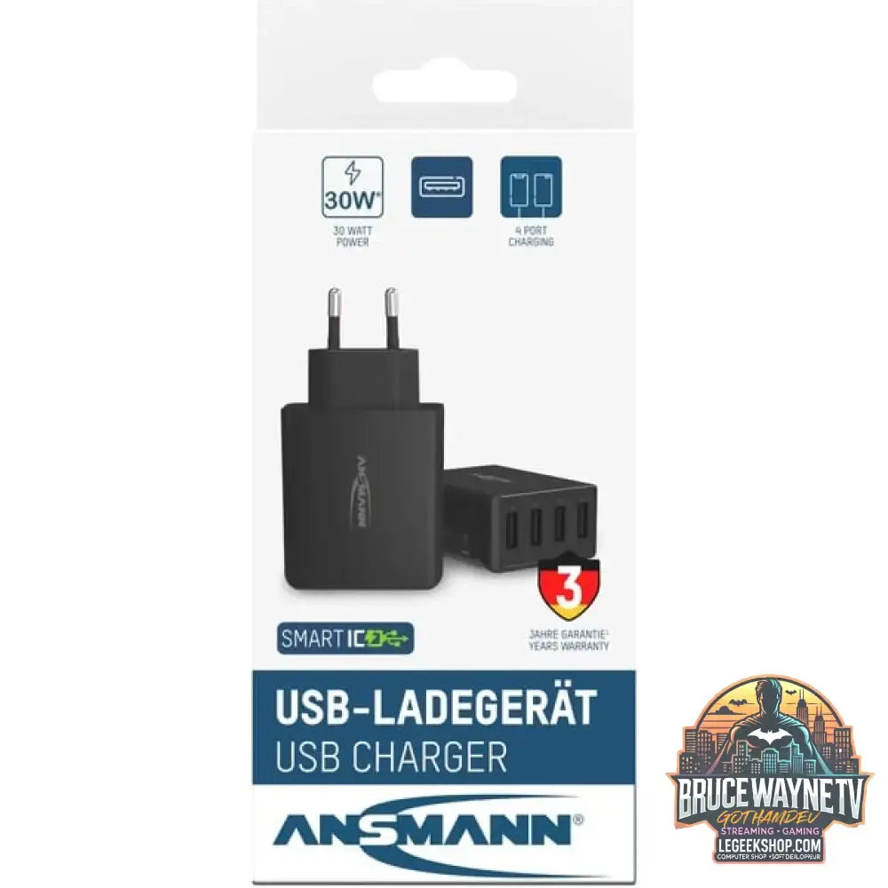 Ansmann Home Charger HC430, Ladegerät schwarz, intelligente Ladesteuerung, Multisafe-Technologie - Stromquelle: Steckdose - vue 9