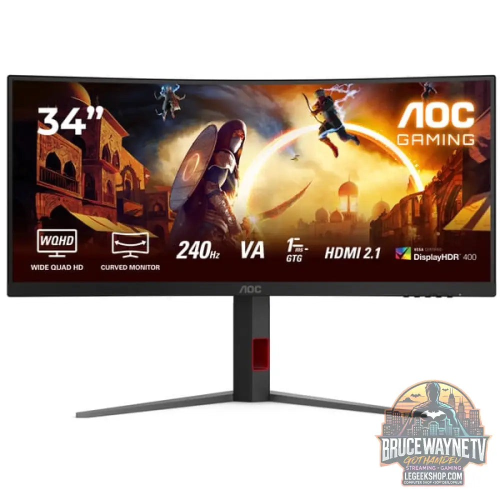 AOC CU34G4Z 34" QHD/WQHD VA 240 Hz - AOC - vue 2