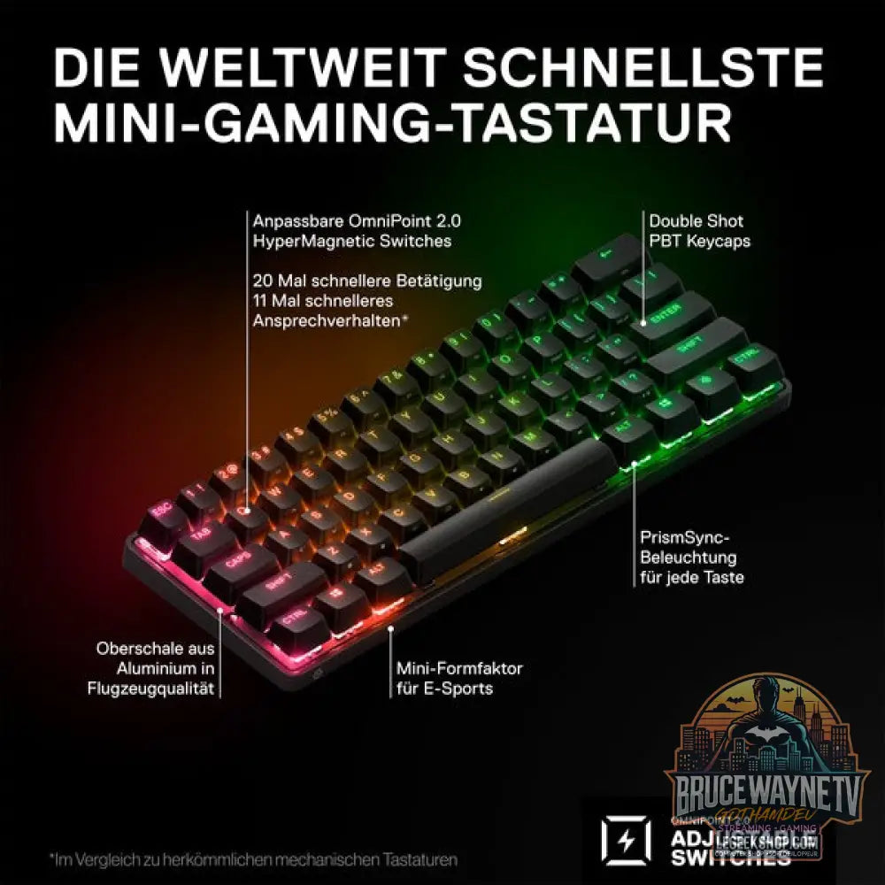 Apex Pro Mini Wireless - SteelSeries - vue 3
