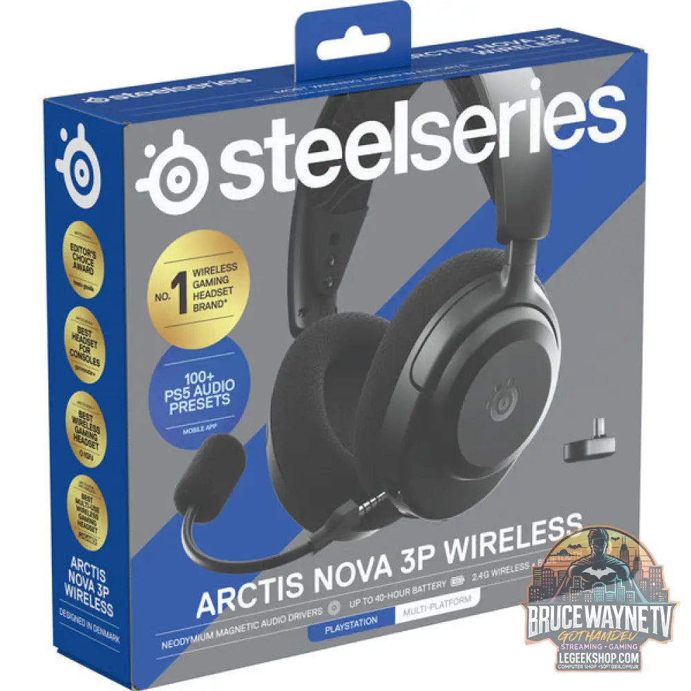 Arctis Nova 3P Wireless Black - SteelSeries - vue 7