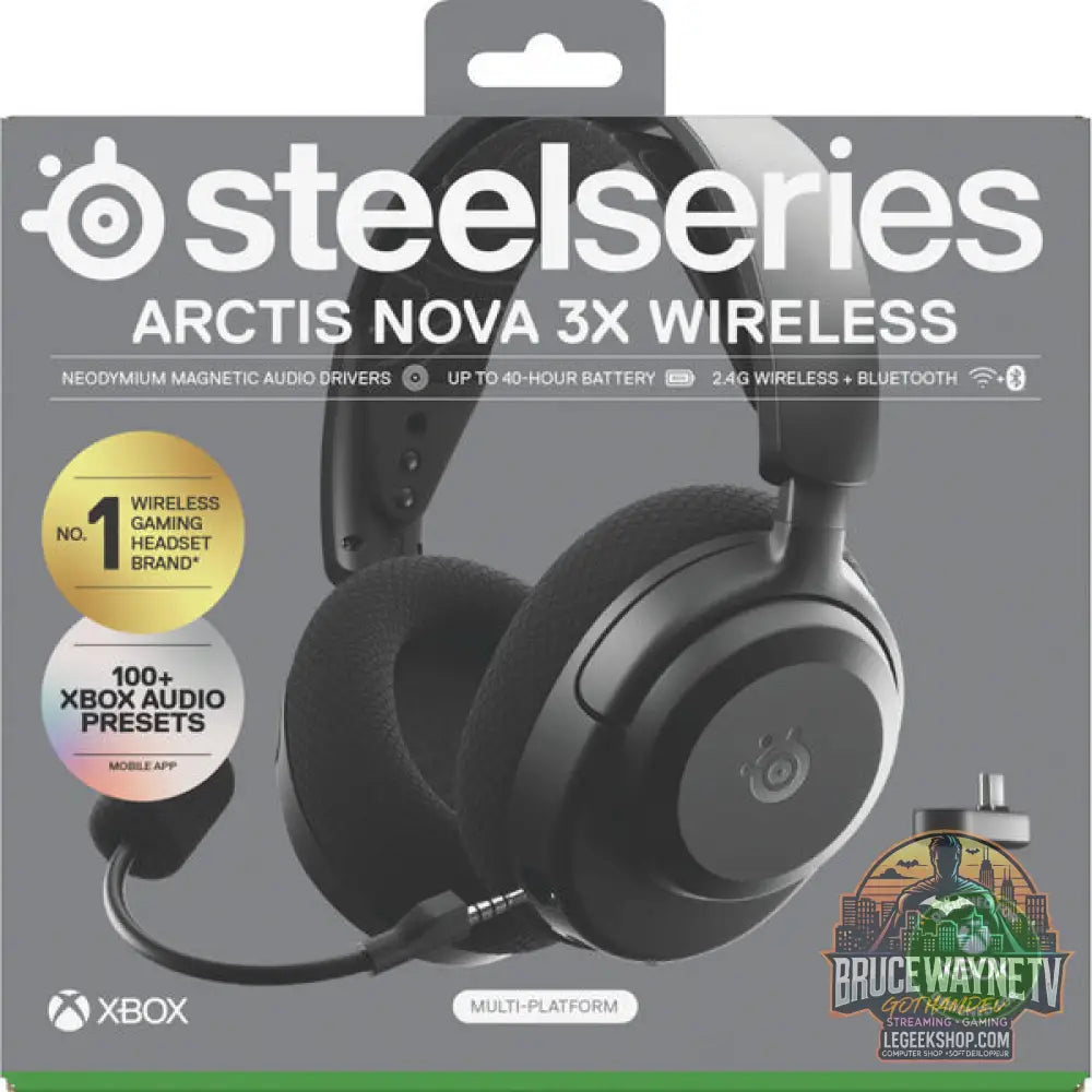 Arctis Nova 3X Wireless Black - SteelSeries - vue 9
