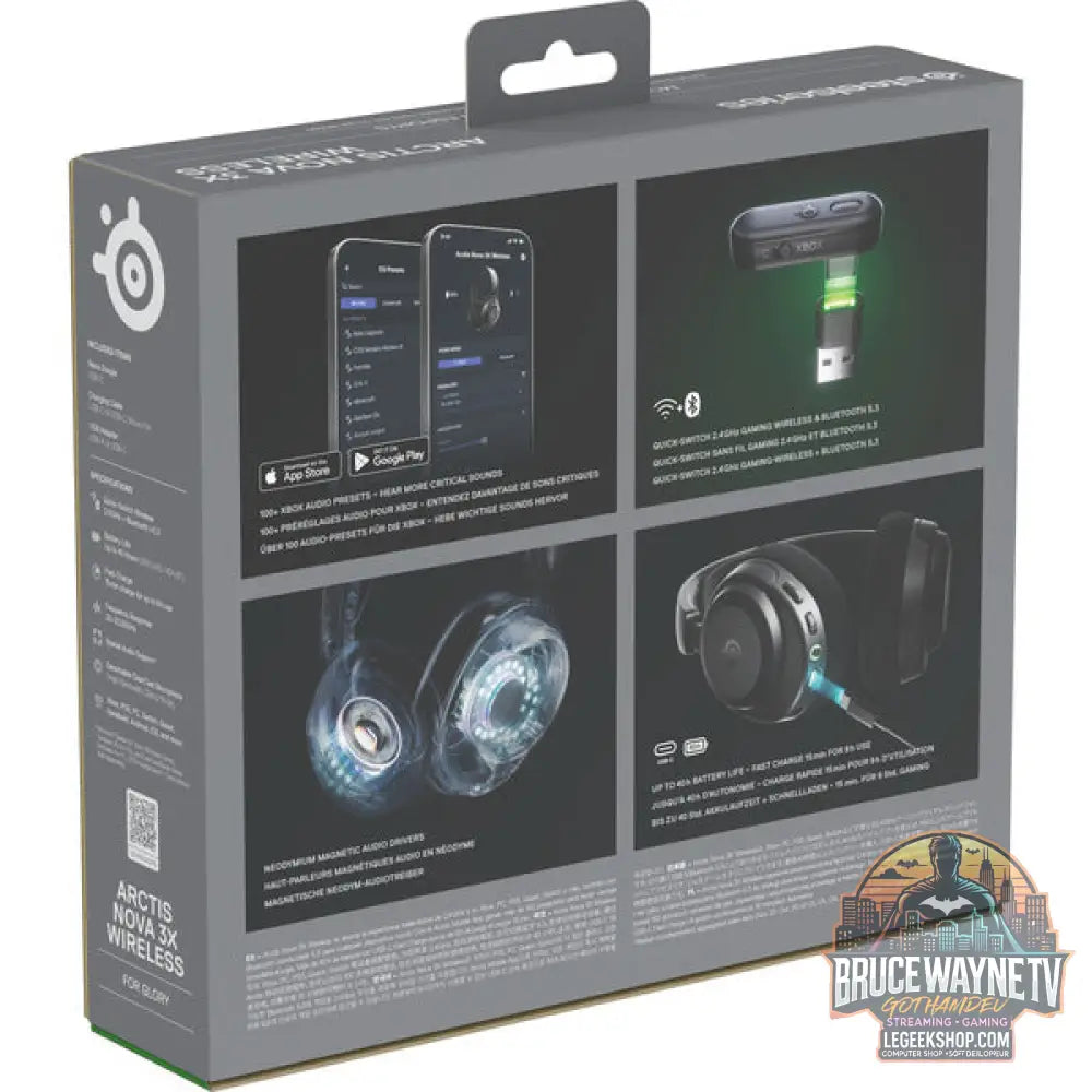 Arctis Nova 3X Wireless Black - SteelSeries - vue 8
