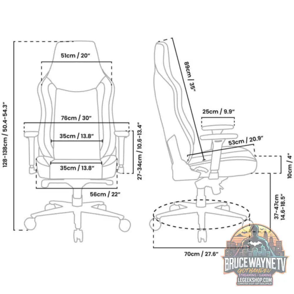 Arozzi Vernazza Softfabric XL, chaise gaming - Arozzi - vue 7