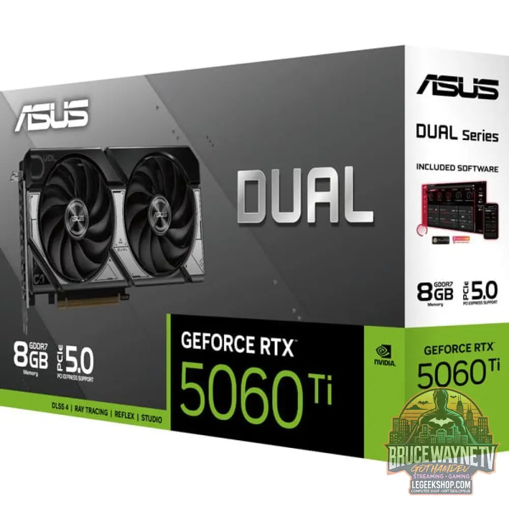 ASUS GeForce RTX 5060 Ti DUAL 8GB, carte graphique DLSS 4, 3x DisplayPort, 1x HDMI 2.1 - ASUS - vue 14