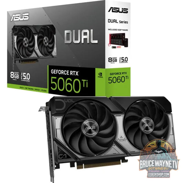 ASUS GeForce RTX 5060 Ti DUAL 8GB, carte graphique DLSS 4, 3x DisplayPort, 1x HDMI 2.1 - ASUS