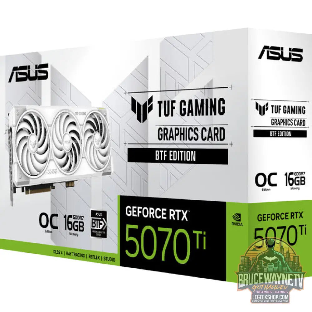 ASUS GeForce RTX 5070 Ti TUF BTF OC WHITE Edition, carte graphique - ASUS - vue 11