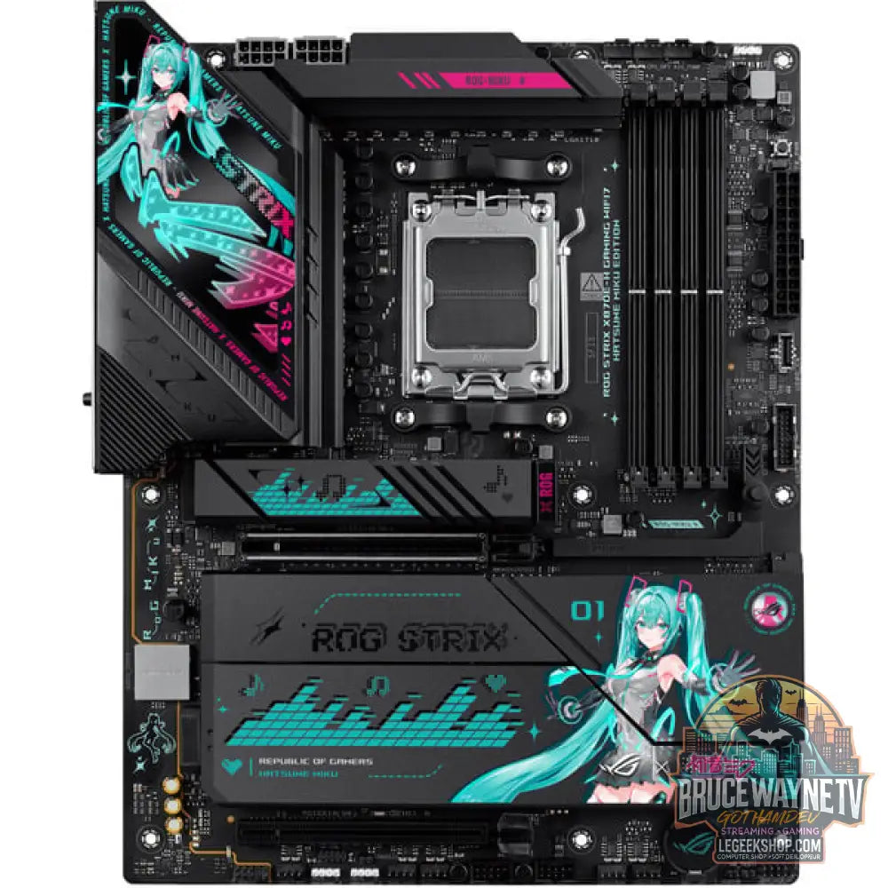 ASUS ROG STRIX X870E-H GAMING HATSUNE MIKU EDITION, carte mère - ASUS - vue 2