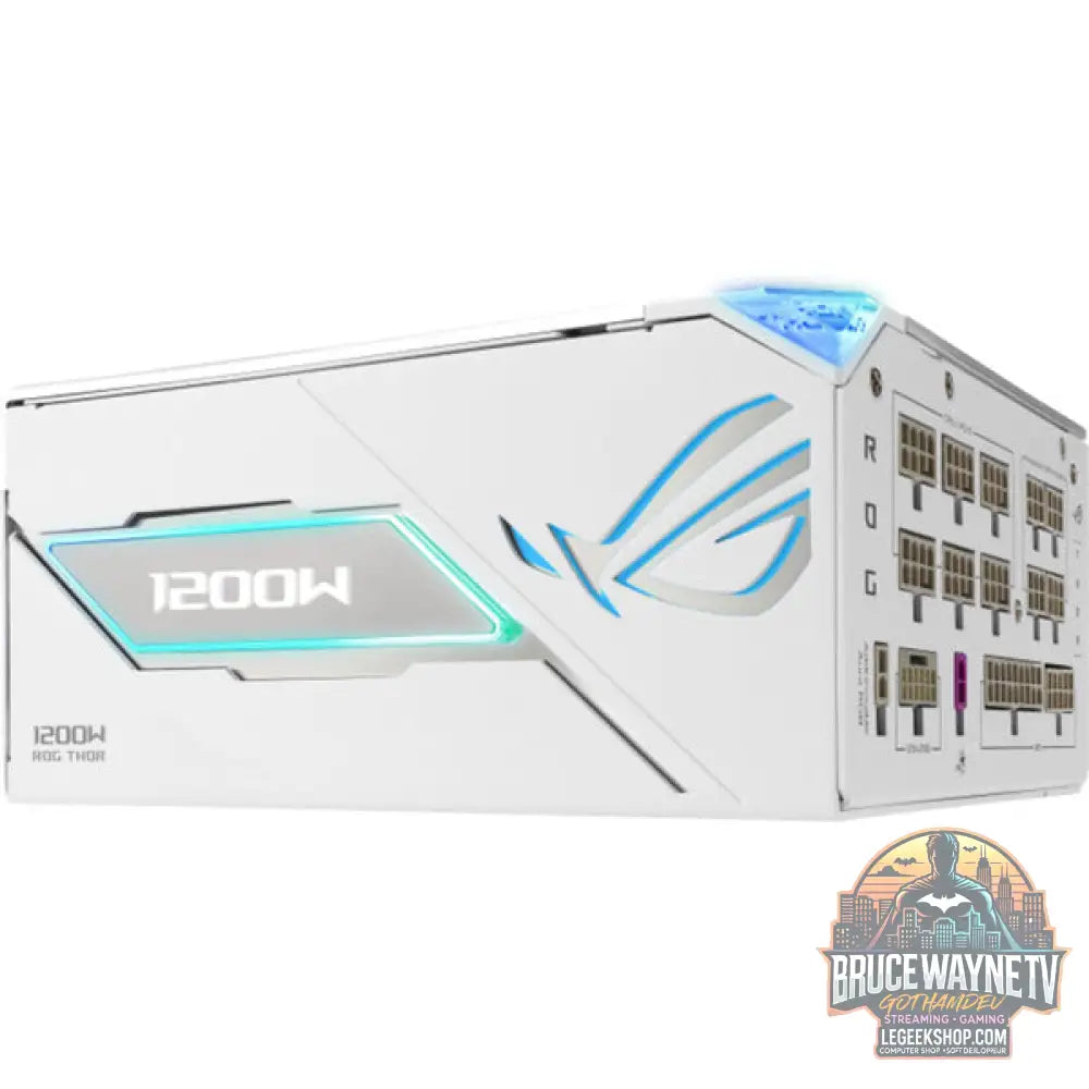 ASUS ROG Thor 1200W Platinum III White Edition, alimentation PC - ASUS - vue 6