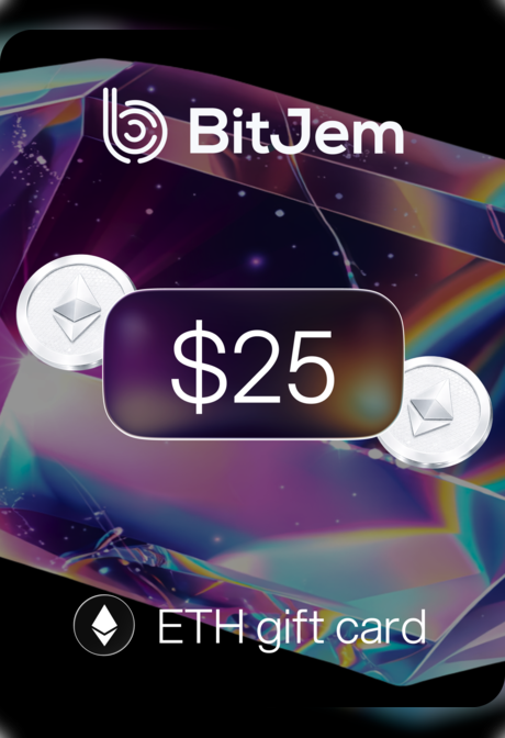 BitJem Crypto Gift Card ETH 25 USD - BitJem Key