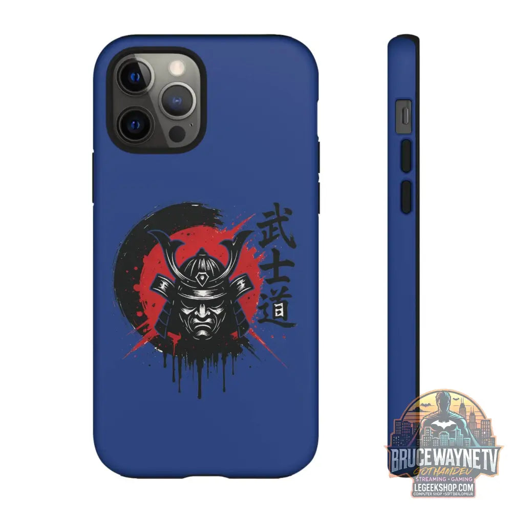 📱 samurai phone case Bleue foncé – coque renforcée iPhone 📱 - Legeekshop