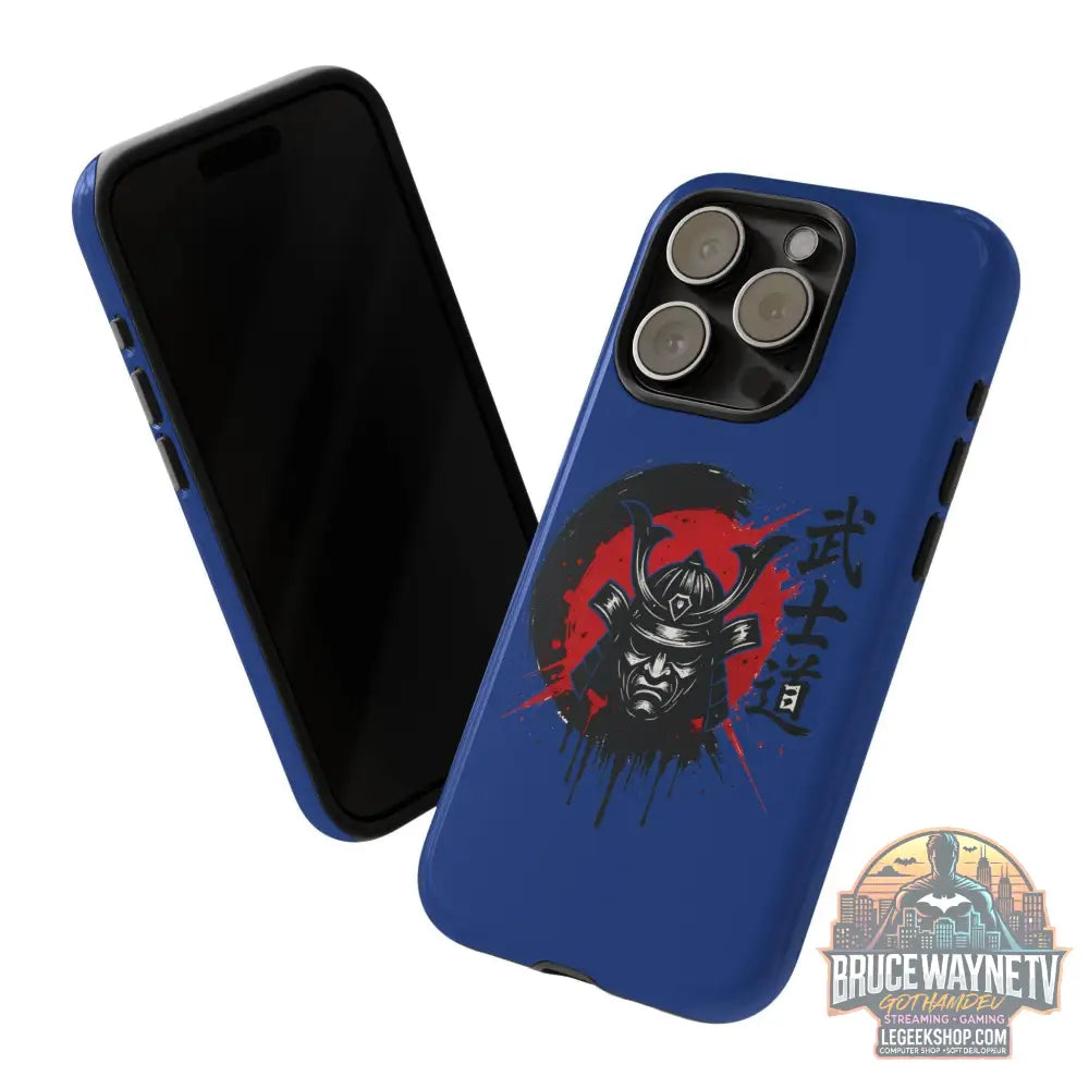 📱 samurai phone case Bleue foncé – coque renforcée iPhone 📱 - Phone Case