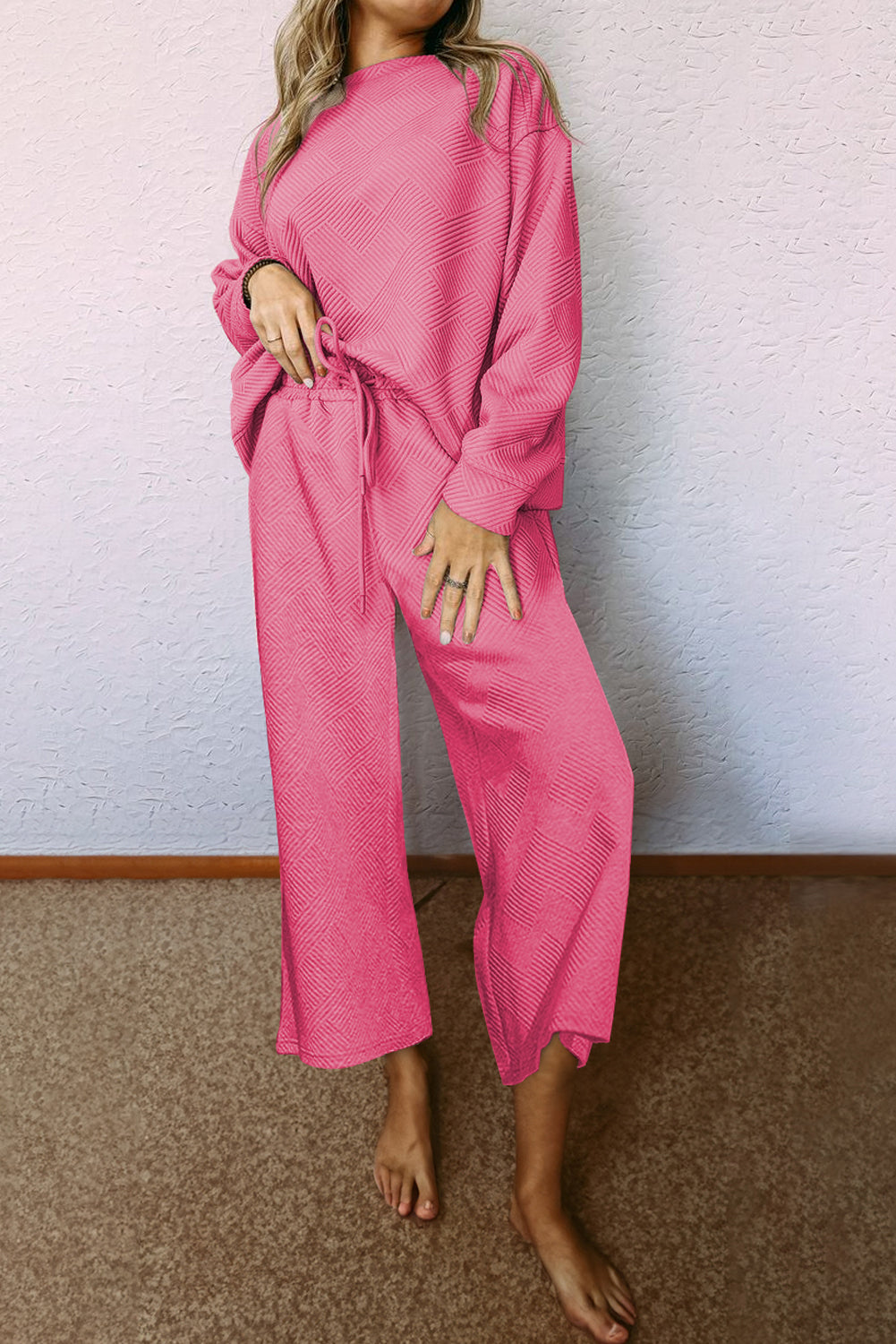 Ensemble femme ample — rose
