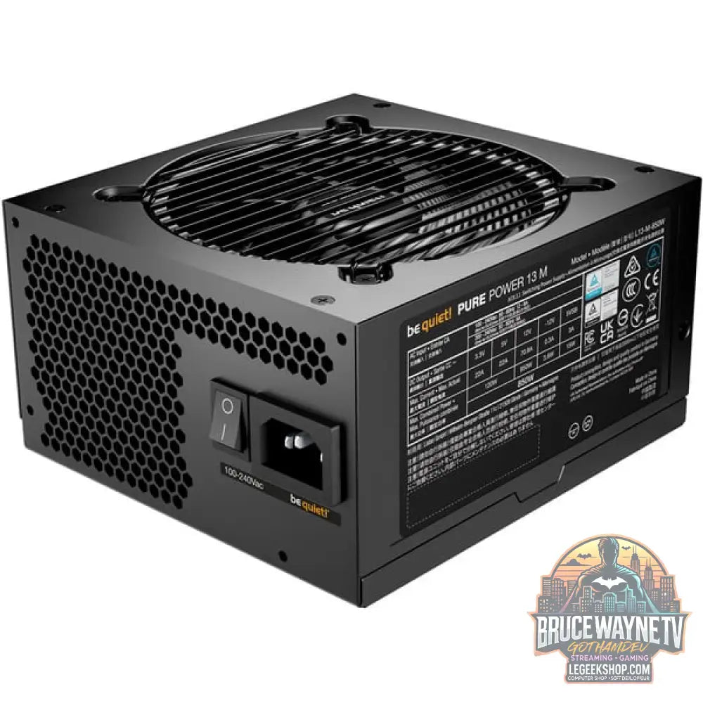 be quiet! Pure Power 13 M 850W, alimentation PC - vue 2