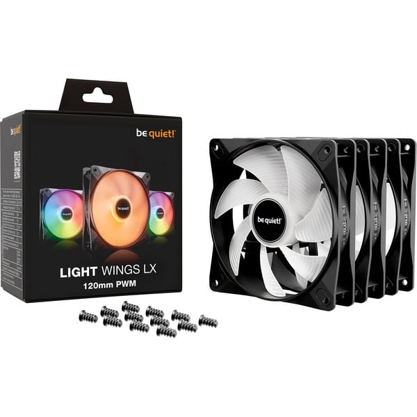 be quiet! Light Wings LX 120mm PWM Triple Pack, Gehäuselüfter - be quiet! - vue 4