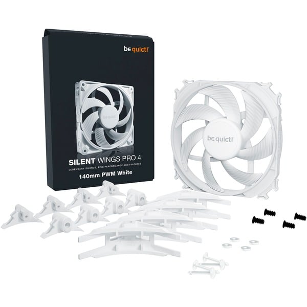 be quiet! Silent Wings Pro 4 140mm PWM White, Gehäuselüfter - be quiet! - vue 5
