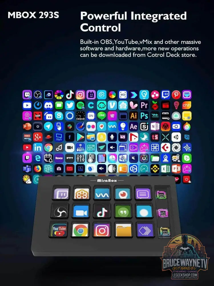 🎛️ Stream Deck Mini – Clavier Visuel 15 Touches LCD Personnalisables | Win / macOS - Legeekshop