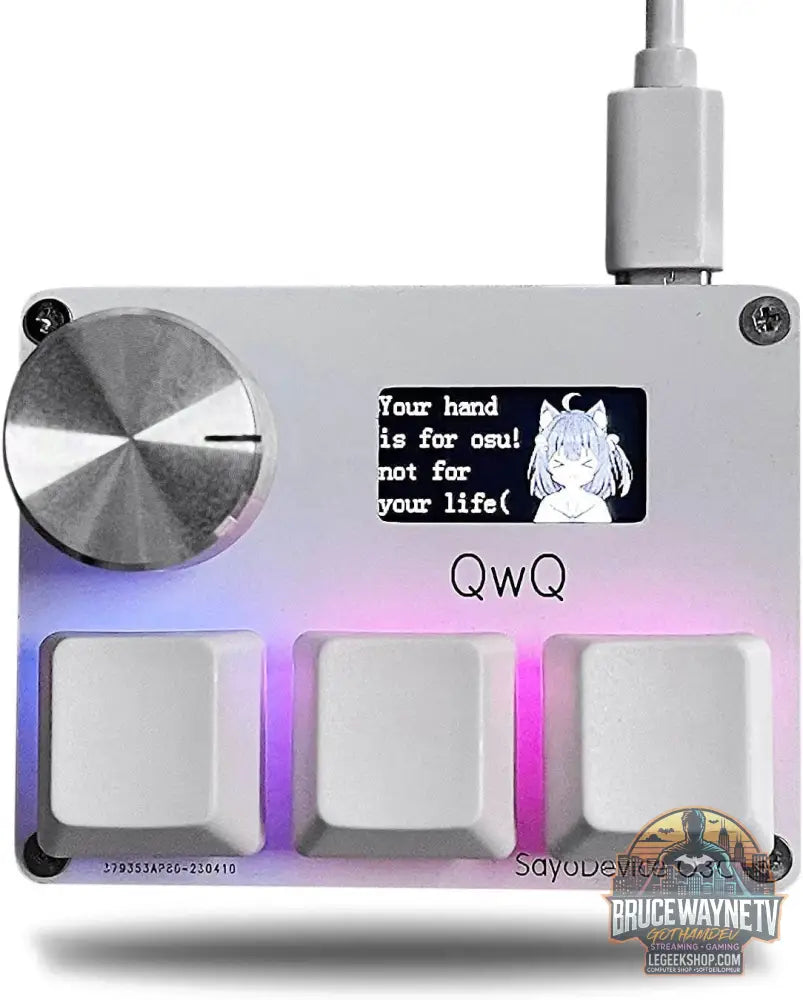 🎮 Mini Clavier Mécanique SayoDevice OSU O3C – Switchs Magnétiques Roses | Écran IPS & Ultra-Vitesse - Legeekshop