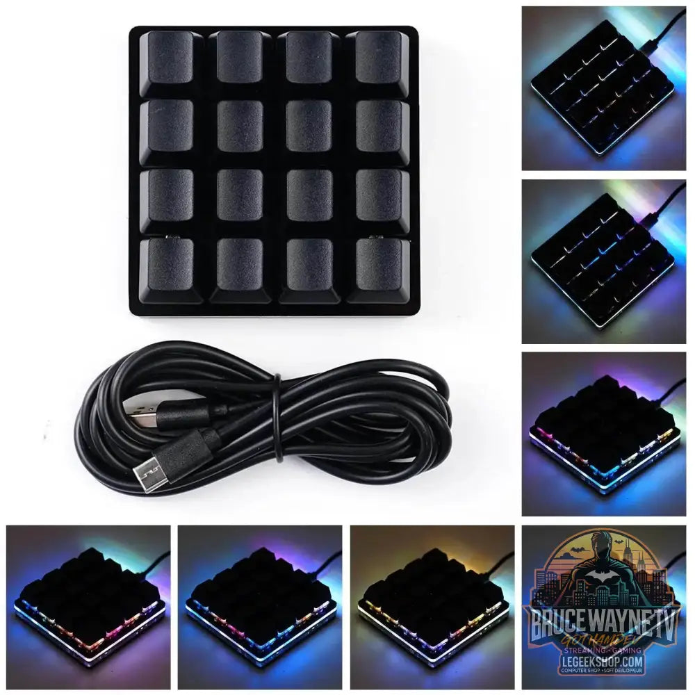 🎮 Mini Clavier Mécanique Programmable SayoDevice – USB | 2 à 24 Touches Macro - 16 KEYS / China - clavier programmable