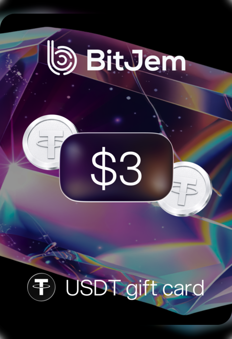 BitJem Crypto Gift Card USDT 3 USD - BitJem Key