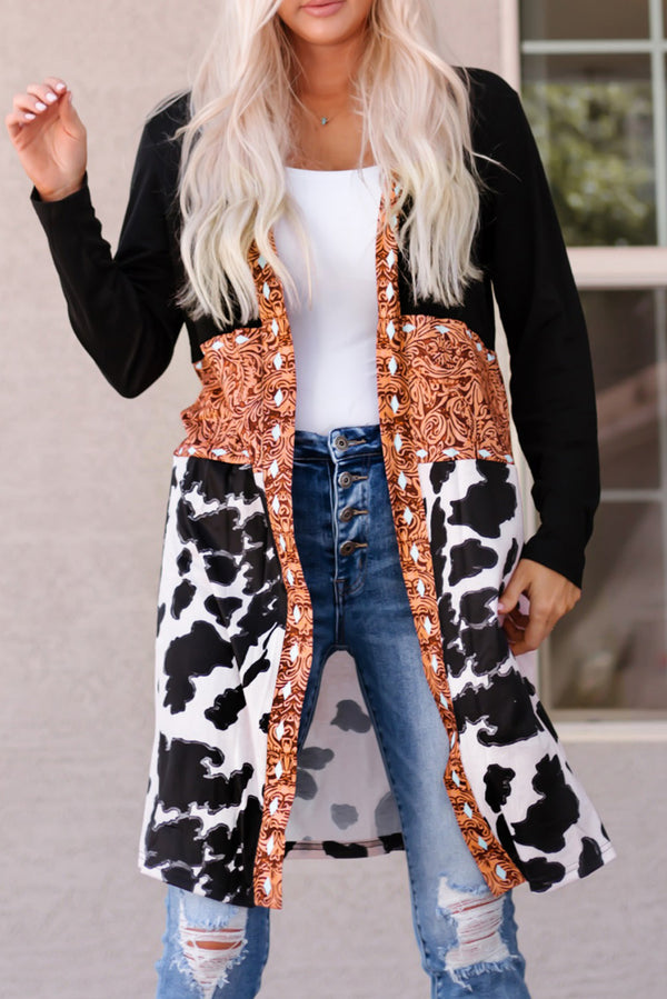 Cardigan femme patchwork