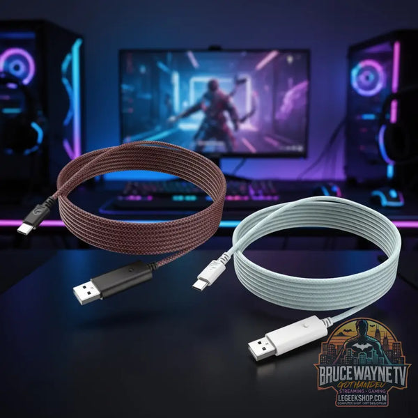 Câble tressé en nylon GameSir 3m — produit geek, photo principale LeGeekShop