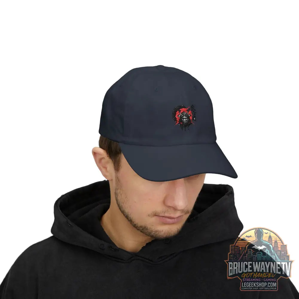 Casquette Dad Cap Loup Samouraï Soleil Rouge Kanji - Casquette