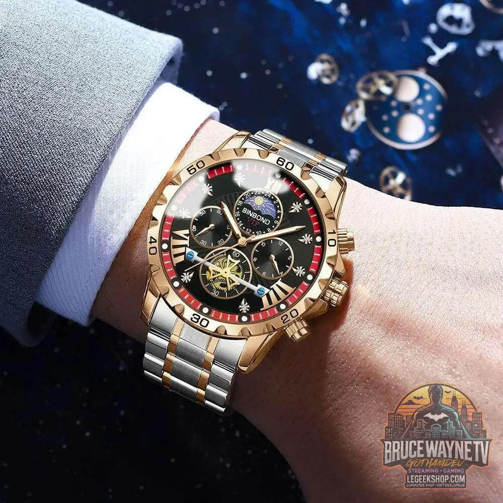 ⌚ Montre Homme BINBOND Quartz Chronographe Lune – Style Jeune & Élégant - Legeekshop