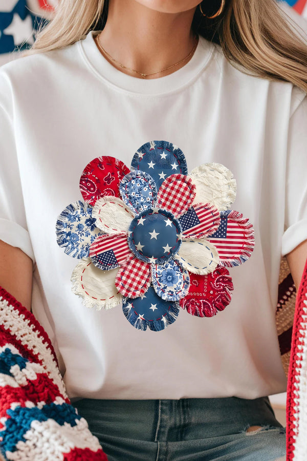 T-shirt femme patchwork