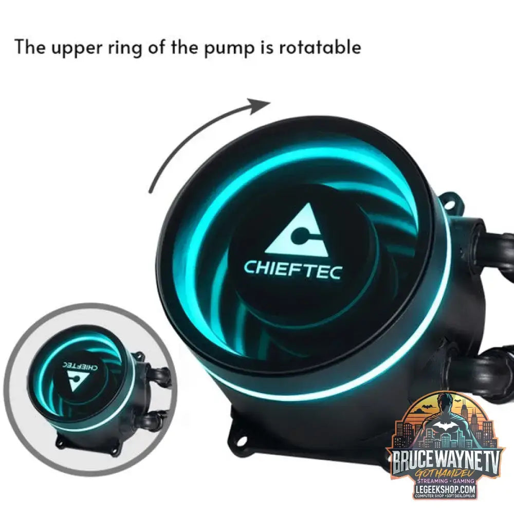 Chieftec ICEBERG 360 RGB, Wasserkühlung schwarz - Chieftec - vue 8