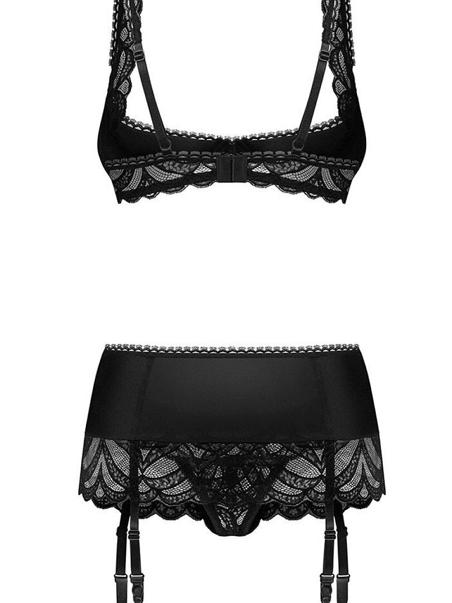 Ensemble lingerie femme Obsessive L Ensemble Sexy — noir