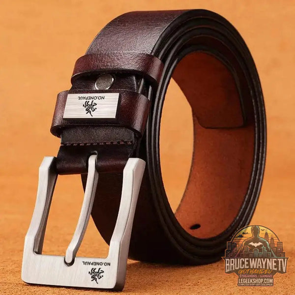 Ceinture en Cuir Véritable avec Boucle pour Homme, Accessoire de Styliste de Qualité Supérieure | Wayne Outfitters - Legeekshop