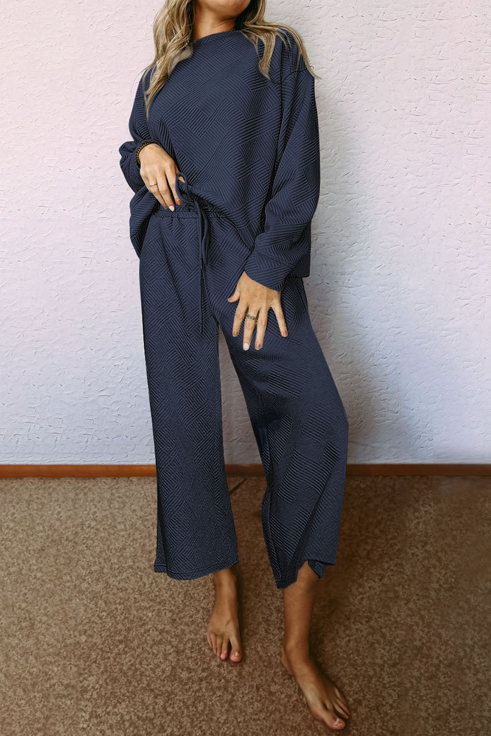 Ensemble femme ample — bleu marine