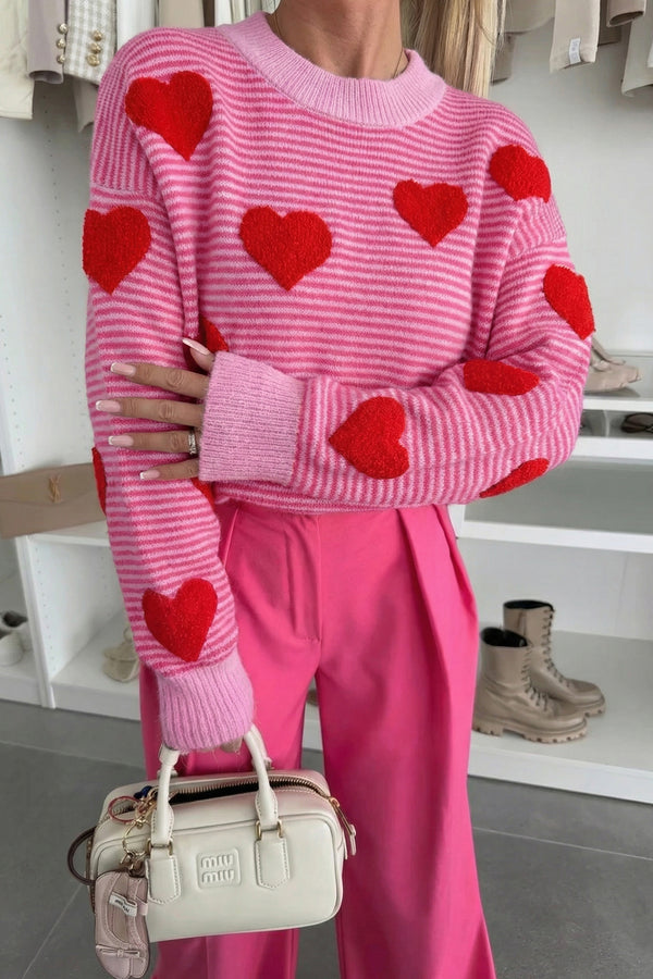 Pull femme rayé, en maille