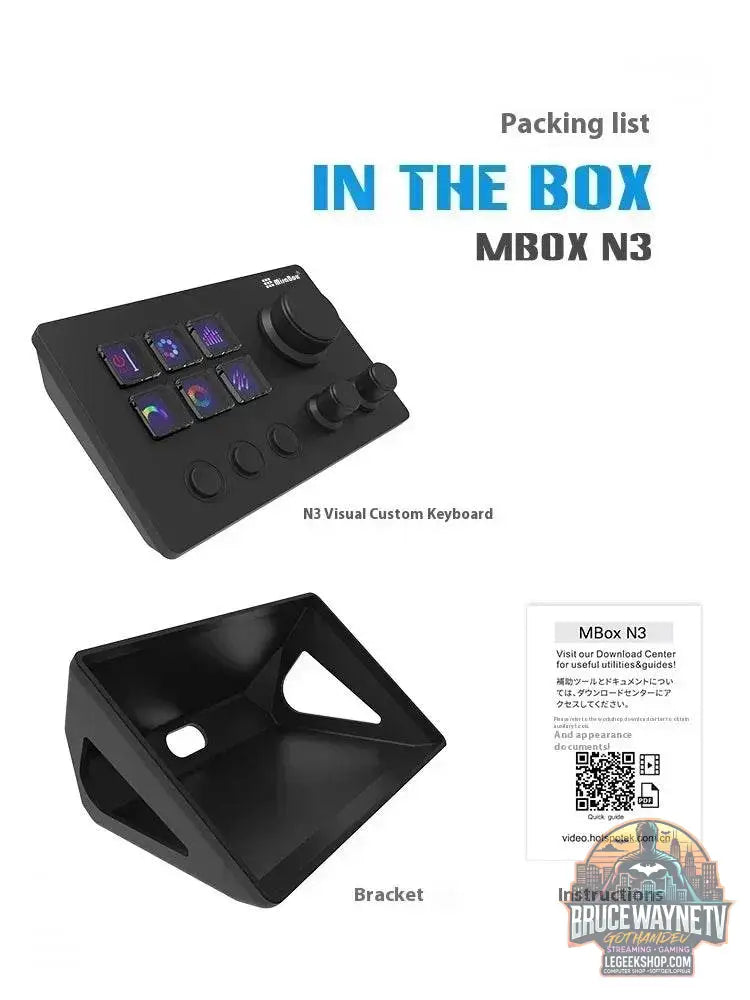 🎮 Clavier Macro Visuel Mirabox N3 – Streamdeck Personnalisable pour PC - Legeekshop