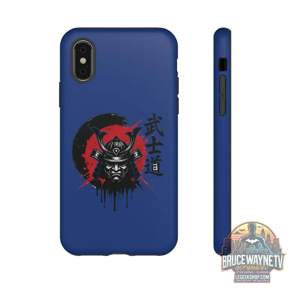📱 samurai phone case Bleue foncé – coque renforcée iPhone 📱 - Legeekshop