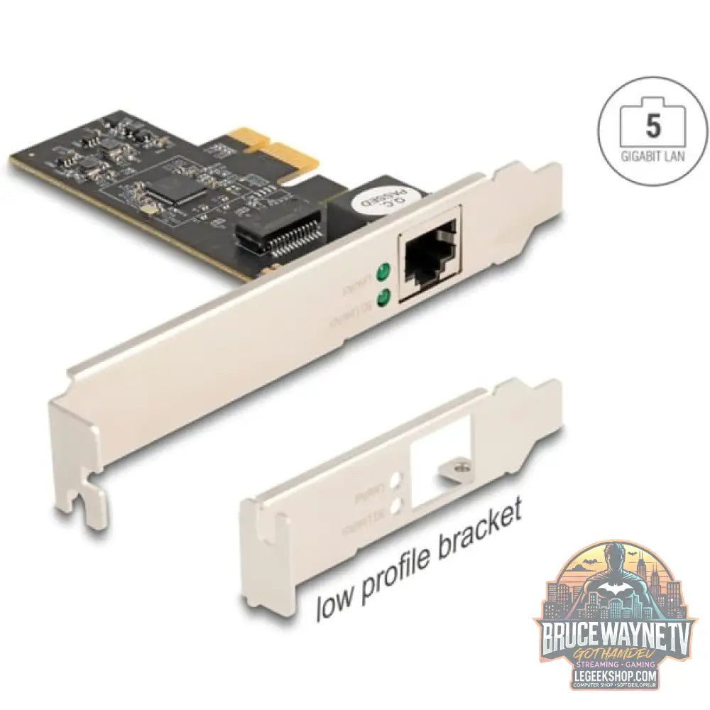 DeLOCK PCI Express x1 Karte zu 1 x RJ45 5 Gigabit LAN RTL8126 - DeLOCK